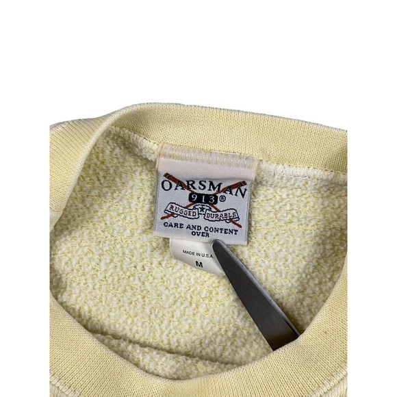 VTG Oarsman 913 Army Mom Yellow Sweatshirt‎ Pullover Sz M - Picture 5 of 7